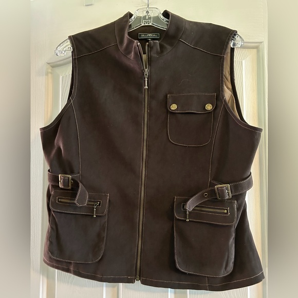 Suede look vest and skirt set - Picture 1 of 6